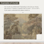 AFZEVEB-Tropical Jungle Wallpaper Landscape Tree Wall murals for Bedroom 159"x107"(Not Peel and Stick)