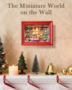 Rolife DIY Miniature House Kit, Mini Wooden Dollhouse Kit for Adults to Build, 3D Shadow Box Frame Home Wall Hanging Decor Diorama Kit, for Girls Women Teens-Christmas Eve Party