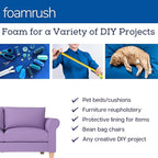 FoamRush 11" H x 24" W x 24" L Upholstery Foam Cushion High Density (Chair Cushion Square Foam for Dinning Chairs, Wheelchair Seat Cushion Replacement)