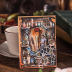 Weekend Diary Scrapbook Paper, 180PCS Vintage Hand-Tearable Sheets with Aged Edges, Coffee, Sewing, Reading & Art-Inspired Themes for Journaling and Collage