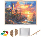 2 in 1 Rotating Tilting Puzzle Board with Drawers, 1500 Piece Jigsaw Puzzle Board with Protective Cover 4 Wheels 4 Sorting Trays, Puzzle Table for Puzzle Lovers, 35 X 27 Inch