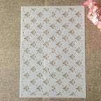 TIAMECH A4 Reusable Small Symbol Lines Stencil for Painting - Grid Texture Layering Template, DIY Wall Art, Wood Furniture, Scrapbook & Crafts (8.3x11.7inch)