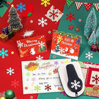 Snowflakes Punch for Crafting, 1 Inch Christmas Punch, Paper Punches for Christmas, Snowflakes Hole Punches, Snowflake Crafts Puncher for Handmade Scrapbook Cards