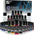 Gaahleri Kaleido Mecha 24-Color Set – Water-Based Acrylic Airbrush Paint Kit for Scale Models, Gundam, Gunpla,Mecha,Cars & Miniatures – Pre-Thinned, High Gloss, Fast-Drying, with Thinner & Cleaner