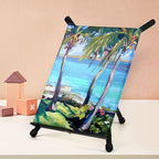 Falling in Art Aluminum 15" to 21" Tabletop Easel Display, Black Tripod with Rubber Feet, Holds Canvas, Paintings, Books, Photos, Signs (Pack of 2)