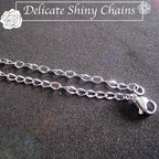 Jishi 33ft Twisted Cable Chain 2mm Silver Stainless Steel Link Chain, Jewelry Making Supplies Necklace Bracelet Extender, DIY Craft Earring Findings, Metal Link Chain Roll w/Lobster Clasps, Jump Rings