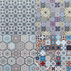 Groovy Boho Tribal Scrapbook Pad – 24 Bohemian Sheets for Scrapbooking, Junk Journals, Collage, Decoupage, Card Making & Mixed Media, 6x6 Single-Sided Craft Paper