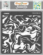 CrafTreat Reusable Texture Stencils for Crafts Vintage - Marble - Size: 6X6 Inches - Texture Pattern Stencil for Furniture Painting - Background Stencils for Painting on Concrete, Canvas
