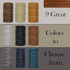 Waxed Thread 3X Wax Thread, 65 Yardx0.8mm Wax String, 150D Waxed Leather String in Cream Perfect Dream Catcher Supplies