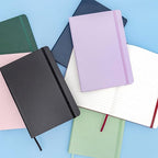 PAPERAGE Lined Journal Notebook, 3 Pack, (Blush), 160 Pages, Medium 5.6 in x 8 in - 100 GSM Thick Paper – Hardcover Journaling Notebook for Work, School & Note Taking