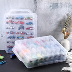 OwnMy 2 Pack 46 Grids Sewing Thread Organizer, Double-Sided Thread Spool Storage and Organizer Boxes, Plastic Embroidery Threads Embroidery Floss Organizers Boxes for Small Toys Cars, Sewing Crafts
