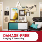 Command 5 lb Universal Picture Hanger, 1 Frame Hanger, 2 Command Strips and 2 Frame Stabilizer Strips for Sawtooth, D-Ring, Wire, Keyhole and Other Frames, Damage-Free Hanging for Home Decor