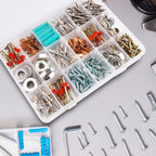 18 Grids Plastic Organizer Box with Dividers, Clear Compartment Container Storage for Washi Tapes Beads Crafts Jewelry Fishing Tackles, Size10.8 x 7.7 x 1.7 in