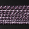 8mm 45pcs Smooth Rose Pink Glass Beads Quartz Crystal Round Loose Beads for Jewelry Making DIY Bracelet Necklace