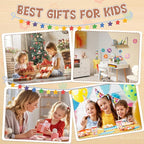 Fabric Flower Bouquets Toys,DIY Craft Kits for Kids,Arts and Crafts Toy for 3+ Year Old Girls,Flowers Market Toy,Build Your Flower Bouquet,Educational Preschool Learning Toys for Birthday,Christmas