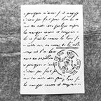 TIAMECH A4 Reusable Script Stamp Stencil for Painting - Vintage Paragraph Letters Layering Template, DIY Wall Art, Wood Furniture, Scrapbook & Crafts (8.3x11.7inch)