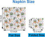 Paper Napkins 80 Pack 2 Ply Floral Beverage Luncheon Dinner Paper Napkins Lavender Print Disposable Napkins for Wedding Anniversary Celebrations, 6.5X6.5 Inches Folded