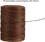 Syhood Floral Vine Bind Wire Rustic Wrapping Wire for Flower Bouquets(Brown)