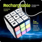 Rechargeable Game Activity Cube - Toys for Boys and Girls - 9 Fun Brain & Memory Games - Birthday Gifts for Age 6, 7, 8, 9, 10, 11, 12 Year Old Kids Teens - Best Boy Toy Gift Ideas