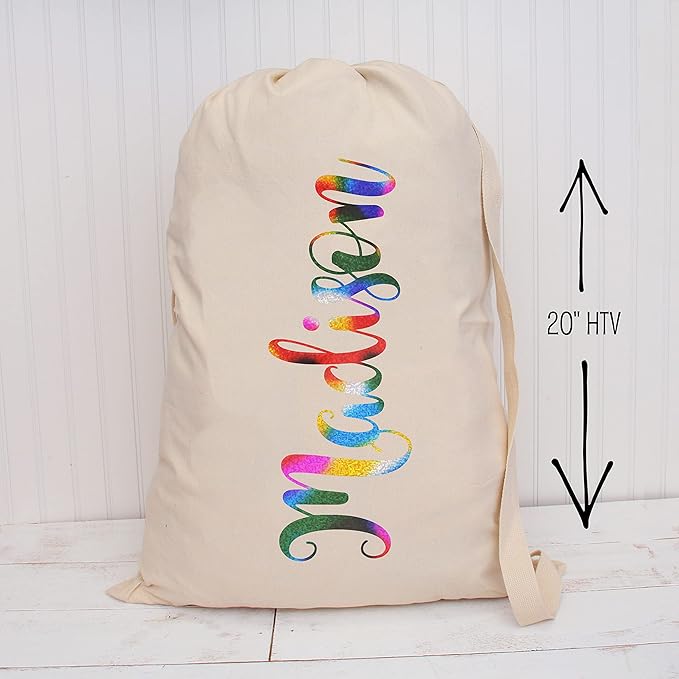 3 Yard x 20" Wide Threadart Galaxy Rainbow Heat Transfer Vinyl Film | Compatible with Venture Explore and Maker, Silhouette Cameo, & Large Format Cutters