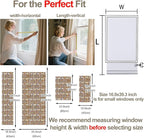 3D Stained Glass Window Privacy Film, Heat Control UV Blocking Static Cling Decorative Window Film for Bathroom,Front Door,Home Non Adhesive 16.9 x 39.3 inches Golden Filigree