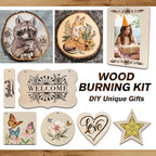 K KERNOWO Wood Burning Kit - 81Pcs All-in-One Wood Burning Tool Pen Adjustable Temperature Wood Burner Kit Crafts Gifts for Adults & Teens, Woodburning Kits for Beginner Pyrography