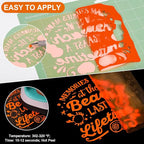 VINYL FROG Heat Transfer Vinyl Roll HTV Vinyl - 12" x5ft Neon Orange Iron on Vinyl for T-Shirts, Heat Press Vinyl for DIY Craft Designs (Neon Orange)