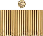 SWANGSA 20 Pieces Glue Gun Sealing Wax Sticks Antique Gold for Wax Seal Stamp, Great for Wedding Invitations, Cards, Envelopes, Wine Packages, Gift Wrapping (Antique Gold)