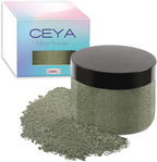 Ceya Mica Powder, 5.3oz/ 150g Olive Green Pearlescent Effect Colorant Pigment Powder for Epoxy Resin, Tumblers, Slime Bath Bomb, Soap Dye, Slime, Candle, Resin Crafting, Paint, Jewelry, Nail Polish
