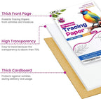 Tracing Paper 9 x 12 Inch - 50 Sheets 41lb/63gsm Transparent Vellum Paper for Sketching, Preliminary Drawing, Drafting & Overlays - Premium Translucent Tracing Paper for Pencil, Marker and Ink