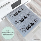 Cardstock Warehouse Diamond Print Inkjet Glitter-Premium Silver Glitter Cardstock Paper – 15 Sheets, 8.5 x 11" - 104 lb/280 GSM for Inkjet Printing, Die-Cutting, Card Making, Crafts, and DIY Projects