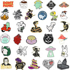 20/40/50 PCS Cute Enamel Backpack Pins, Funny Enamel Pins Bulk Set Cool Button Pins Aesthetic Brooch Lapel Pins Anime for Backpacks, Jackets, Hats, Kids, Girls