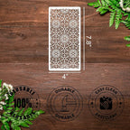Floral Stencils for Crafts Reusable Damask Texture Stencils for Painting Background Stencil Drawing Templates for Wood Canvas Furniture Scrapbooking