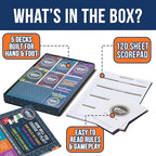 Hand & Foot Remastered 4 Player Edition – Card Game for Adults & Families