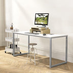 SHW Mission 48-Inch Home Office Computer Desk, White