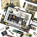 29 Rolls Washi Tape Set - Tarot Theme Decorative Masking Tape Colored Patterns, Vintage Adhesive Artists Tapes for Journaling Supplies, Diy Crafts, Scrapbooking, Junk Journal Supplies, School Supplies