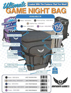 Ultimate Board Game Travel Bag – Durable Storage Case for Up to 10 Games, Water-Resistant, Adjustable Strap & Handles – Perfect for Game Nights, Conventions & Tournaments (Parent) (Blue)