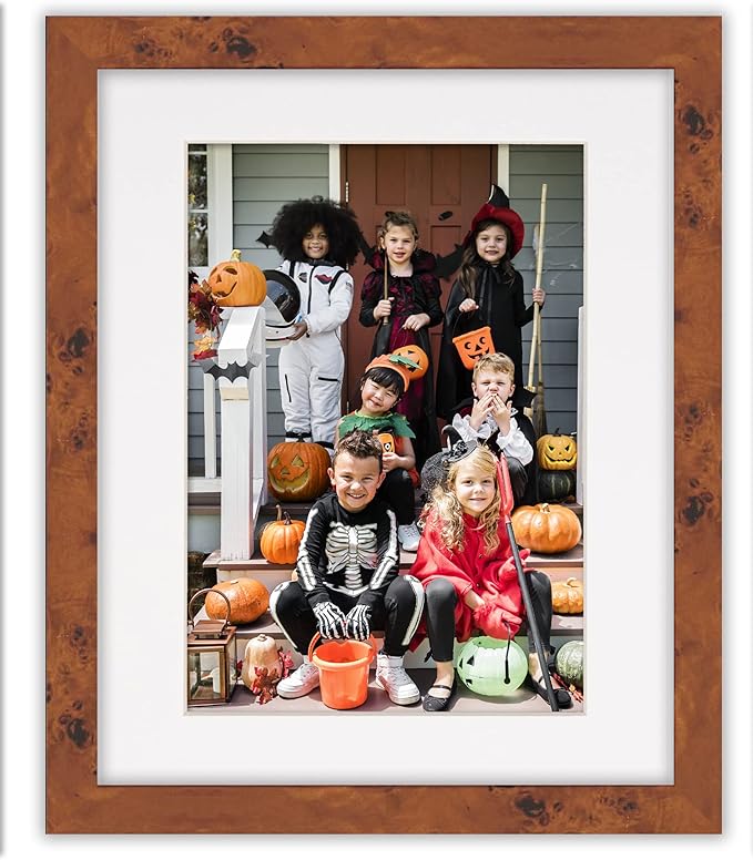Pack of 25 Acid Free 8x10 Mats Bevel Cut for 5x8 Photos - White Precut Matboards with Backing Boards and Clear Photo Mat Bags for Pictures, Photos, Framing - 4-ply Thickness