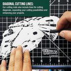 U.S. Art Supply 36" x 48" Self-Healing Cutting Mat 5-Ply - Double-Sided Green/Black Craft Mat, Non-Slip Cutting Mats for Crafts, Sewing, Quilting, Scrapbooking