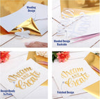 3 Yard x 20" Wide Roll Threadart Metallic Gold Matte Heat Transfer Vinyl Film | Compatible with Venture Explore and Maker, Silhouette Cameo, & Large Format Cutters