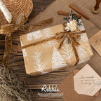 Ribbli Khaki Velvet Ribbon 3/8 Inches Luxury Crinkled Brown Christmas Ribbon for Gift Wrapping Crafts Home Decor-Continuous 10 Yard