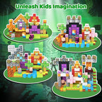 300 PCS Magnetic Blocks - Magnetic Building Blocks, Stacking Magnetic Blocks for Kids, Sensory Toy for STEM Montessori for Kids 3+ Boys and Girls Christmas Birthday Gifts
