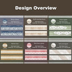 Lace Pattern Washi Tape Set, 6 Rolls Japanese Paper Decorative Stickers with 1 Clip, Lace Fabric for Scrapbooking, Journaling, Craft Supplies, 1.57in x 79in