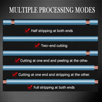 Automatic Wire Stripper Machine, Computer Wire Peeling, Electronic Wire Cutting Machine, Cable Cutting 110V, Multi-Function Button, Touchscreens, 0.5-30mm Stripping Length