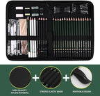 43 Pack Sketch Pencils for Drawing Charcoal Pencil Sketching Set with Sketchbook, Pencils, Charcoal, Graphite and More for Artists, Professionals or Beginners