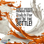 Pouring Masters Blaze Red/Gold Iridescent Special Effects Acrylic Pouring Paint - Premium 8-Ounce Pre-Mixed Fluid Acrylic Paint - Fluid Art Supplies for Canvas, Wood, Paper, Tile & Rocks