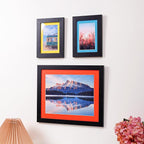 HOTUO 10 Pack 5x7 Colorful Picture Mats, 4 Ply Thickness Frame Mattes for 4x6 Photo, Photo Mat with Core Bevel Cut(Colorful with V-Groove)