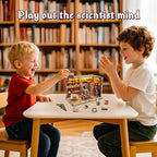 3D Wooden Puzzles for Adults, DIY Miniature Dollhouse, Book Nook Kit, Built-in LED Model Kit Hobby Gifts for Adults Teens Home Decor, Ideal Gift for Teenager and Men (Dinosaur Museum)