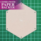 Hexagon Quilting Template Set - 7" with 1/4" Seam Allowance - Durable Acrylic Templates for Quilting, Patchwork, Crafting, & Sewing Projects - Clear Templates for Accurate Designing