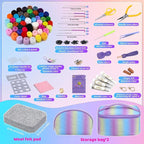 Mayboos Needle Felting Kit, 50 Colors Wool Roving Set, Needle Felting Starter Kit for Beginners with Wool Felting Tool Mat Needle Felting Supplies for DIY Crafts Home Decoration